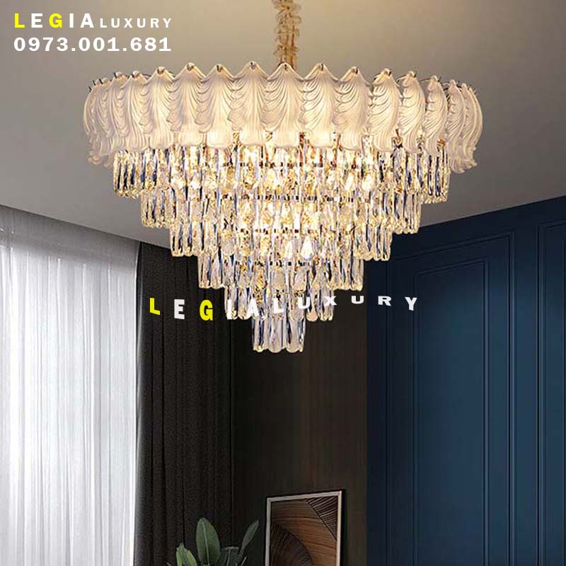 Đèn chùm pha lê luxury  DC120T top