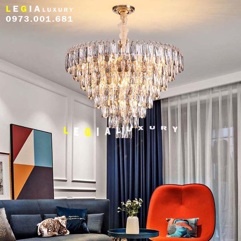 Đèn chùm pha lê luxury  DC137T top
