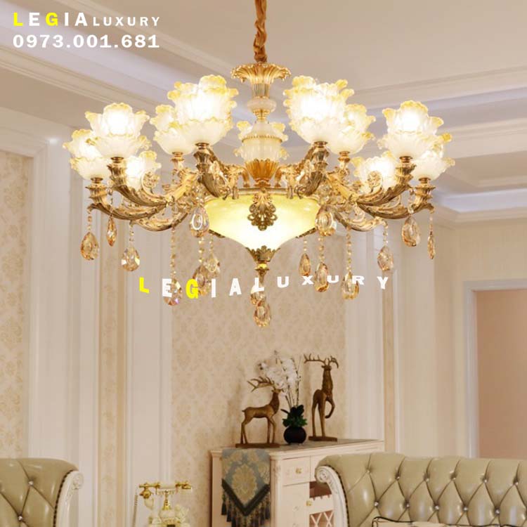 Đèn chùm tân cổ điển CHM001V top