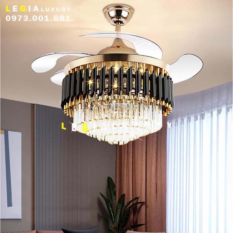 Quạt trần cụp xòe LGFAN016 top