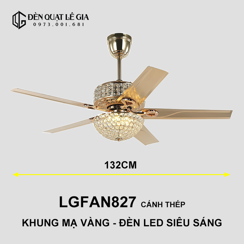 Quạt trần cổ điển LGFAN827 top