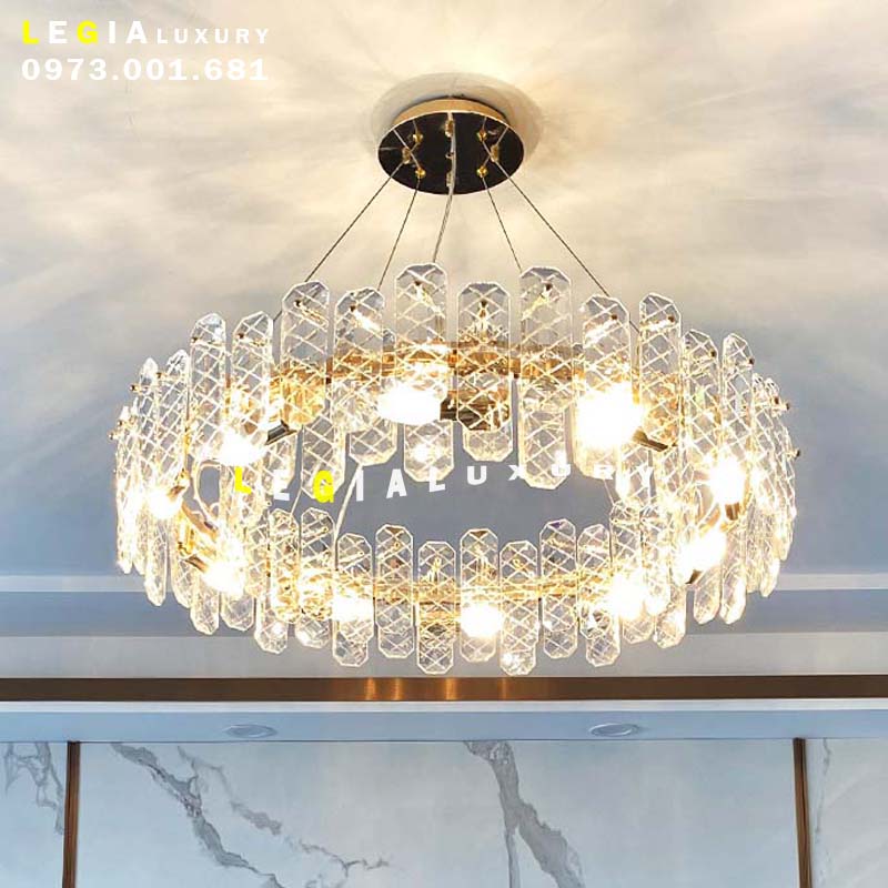 Đèn chùm pha lê luxury  DC125 top
