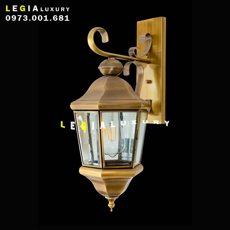 Đèn tường đồng kính WL627 top