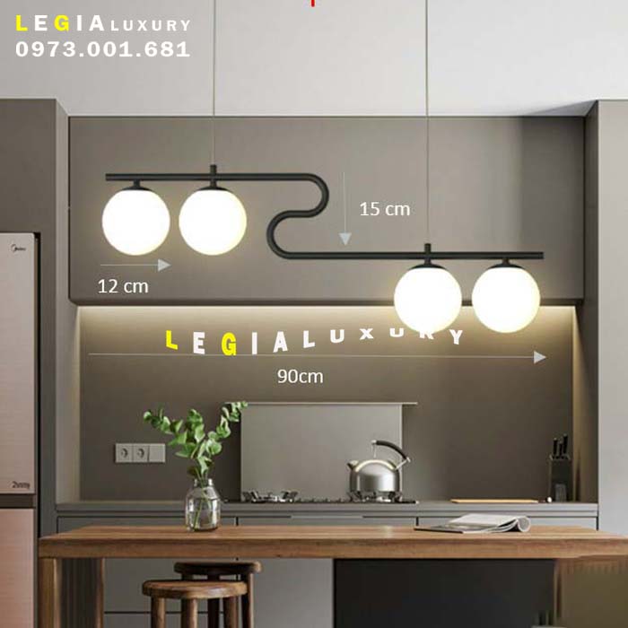 Đèn thả bàn ăn DT284D top
