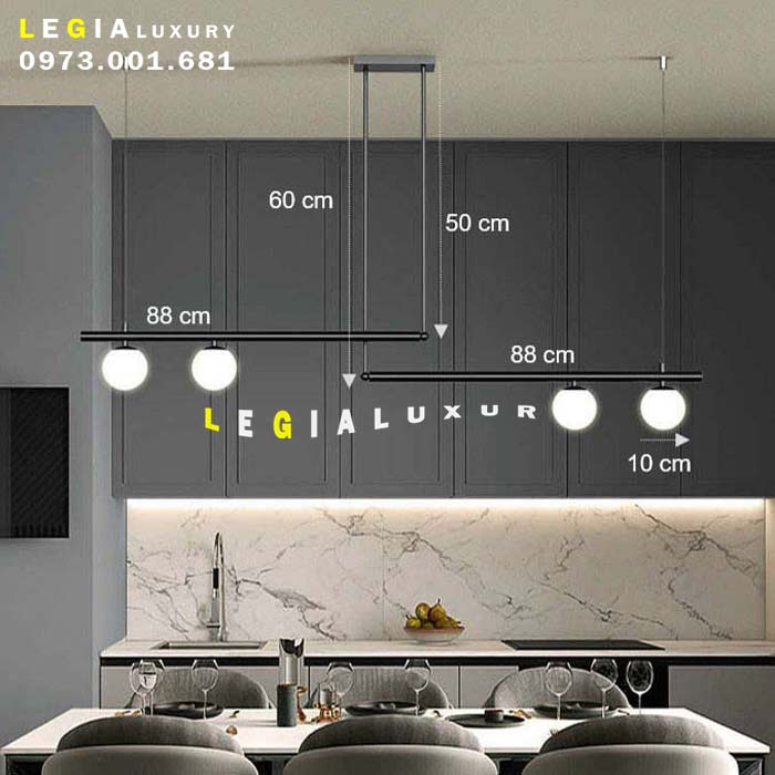 Đèn thả bàn ăn DT285D4 top