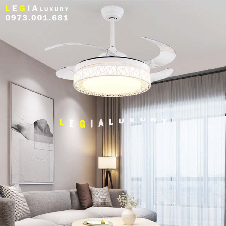Quạt trần cụp xòe LGFAN023T top