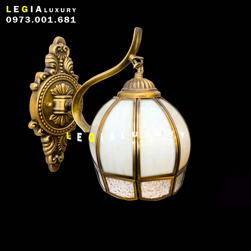 Đèn tường đồng kính WL600-1 top
