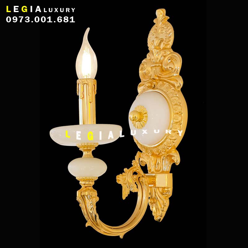 Đèn tường đồng tay nến WL647-1 top