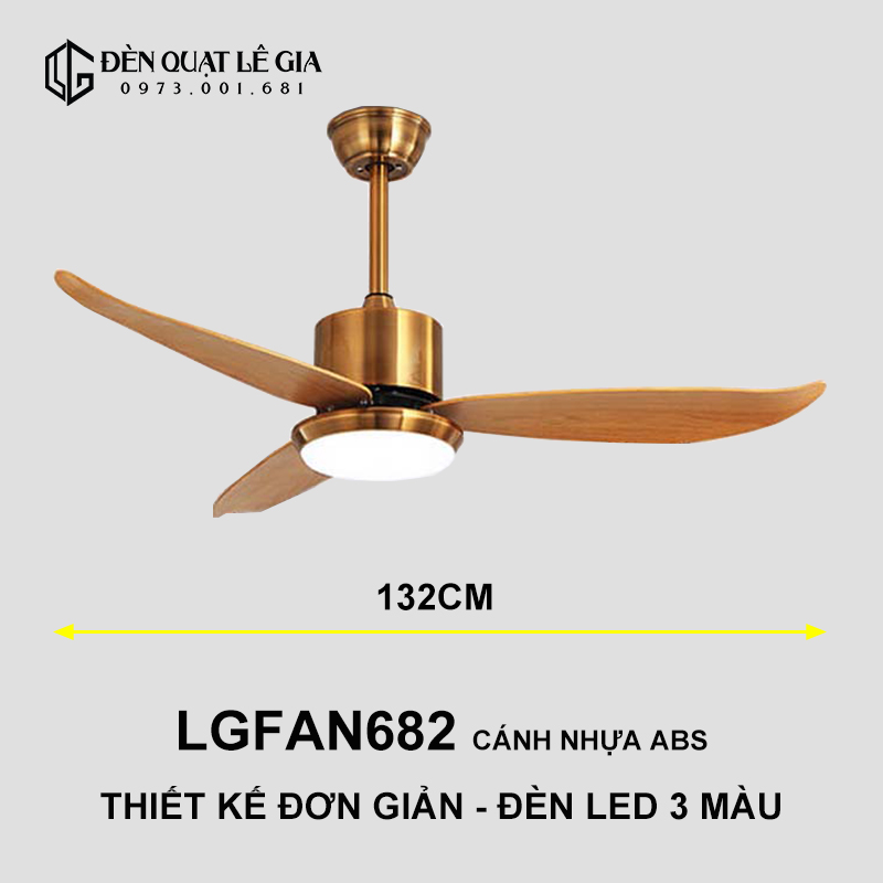 Quạt trần hiện đại LGFAN682 top