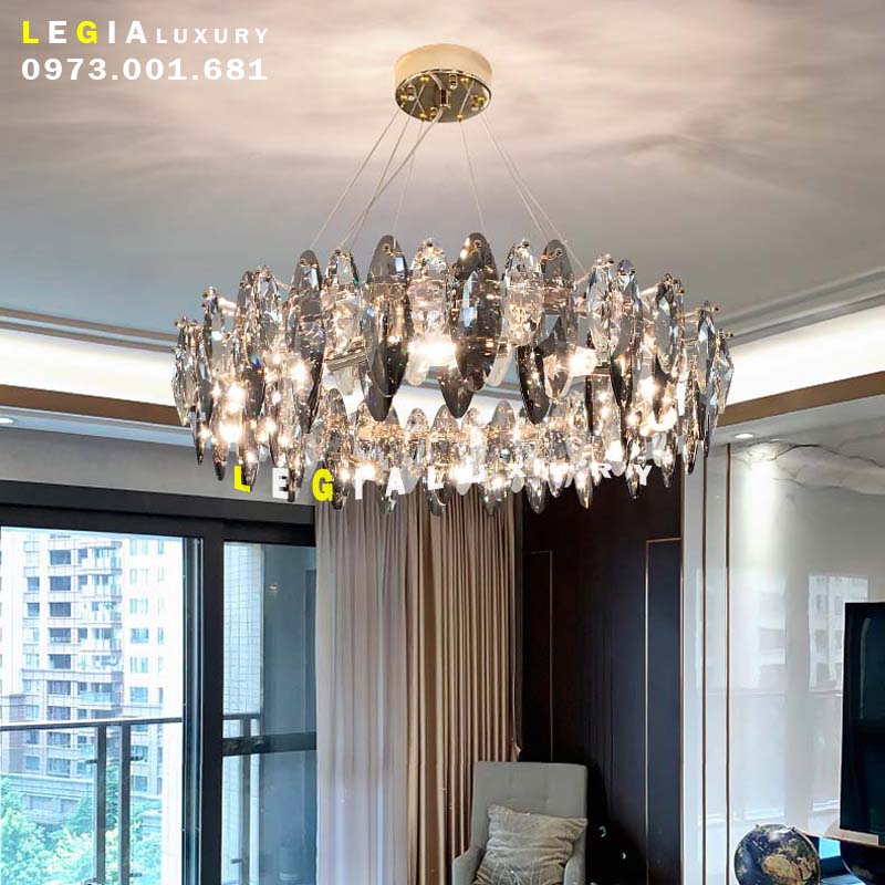 Đèn chùm pha lê luxury  DC113T top