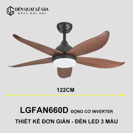 Quạt trần hiện đại LGFAN660D