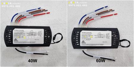 Bộ nguồn và điều khiển quạt trần DC 5 số