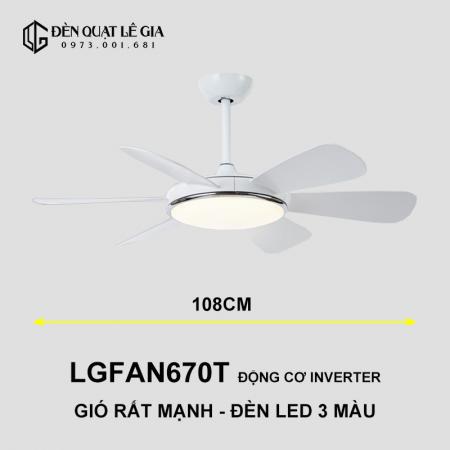 Quạt trần hiện đại LGFAN670T