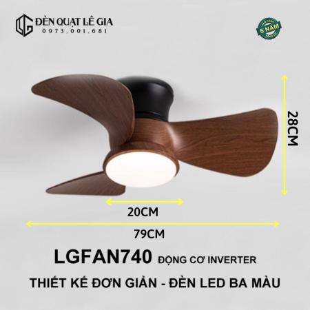 Quạt Trần Hiện Đại LÊ GIA LGFAN740D