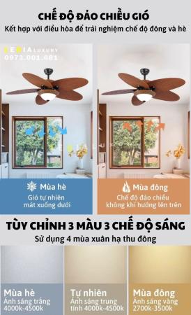 Quạt trần phong cách đông dương LGFAN739D