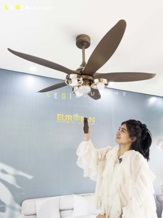 Quạt Trần Phòng Khách Năm Cánh Cao Cấp ERFAN966