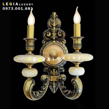 Đèn tường đồng tay nến WL651-2