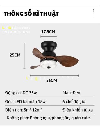 Quạt Trần Hiện Đại LÊ GIA LGFAN741