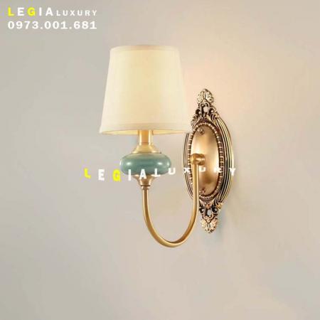 Đèn tường chao lụa WL096-1