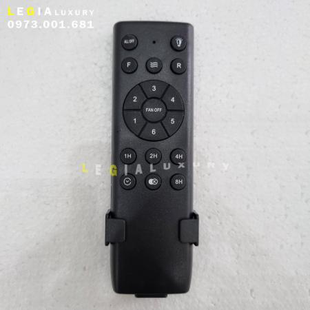 Bộ nguồn và điều khiển quạt trần DC 6 số - Đen