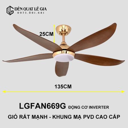  Quạt trần hiện đại LGFAN669G