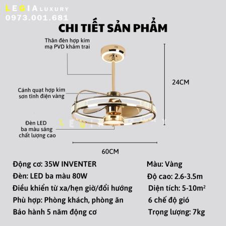 Quạt Trần Cao Cấp VENUS001