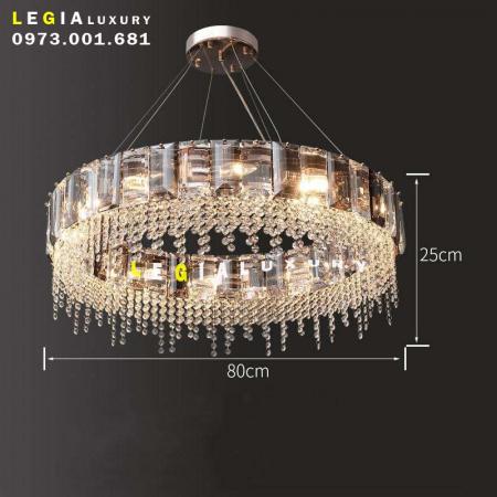 Đèn chùm pha lê luxury  DC123T