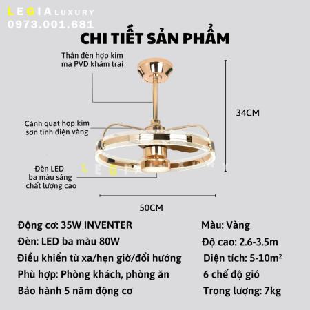 Quạt Trần Cao Cấp VENUS002