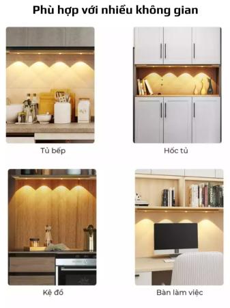 Đèn LED cảm biến thông minh đen 30cm