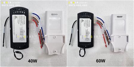 Bộ nguồn và điều khiển quạt trần DC 5 số