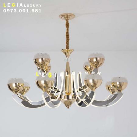 Đèn chùm pha lê gương DC103-12