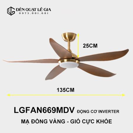  Quạt trần hiện đại LGFAN669MVD