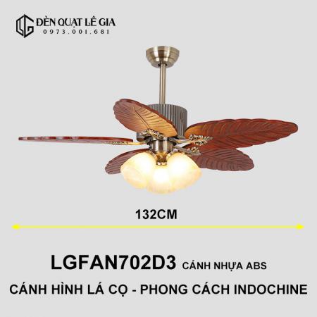 Quạt trần nhà hàng khách sạn LGFAN702D3