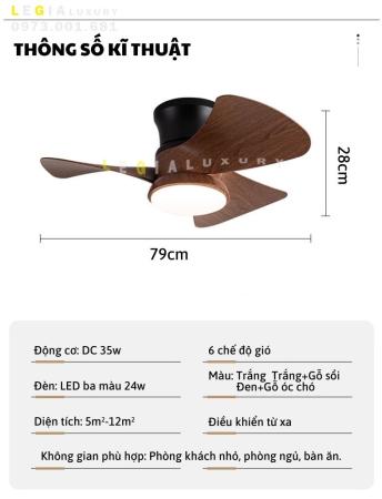 Quạt Trần Hiện Đại LÊ GIA LGFAN740D