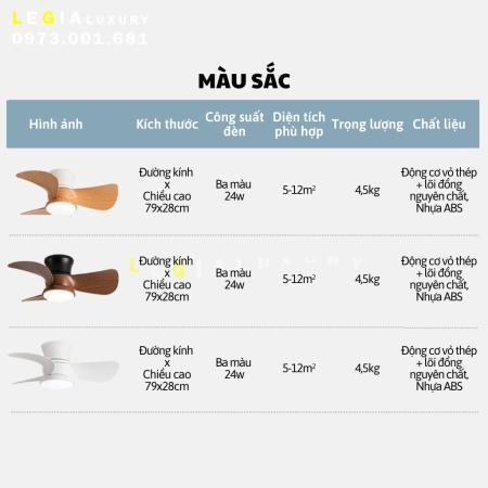 Quạt Trần Hiện Đại LÊ GIA LGFAN740T