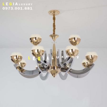 Đèn chùm pha lê gương DC103-12