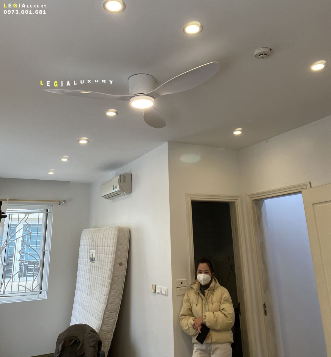 quạt trần chung cư hiện đại lgfan711T